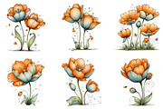 Whimsical Spring Tulip Flower Clipar, an Illustration by CraftArtStudio (Thumbnail 6 of 6)