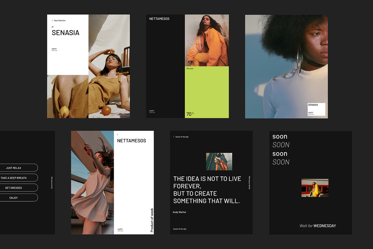 Fashion E-Commerce Post Bundle, a Social Media Template by Wolf Theory Studio (Photo 7 of 10)