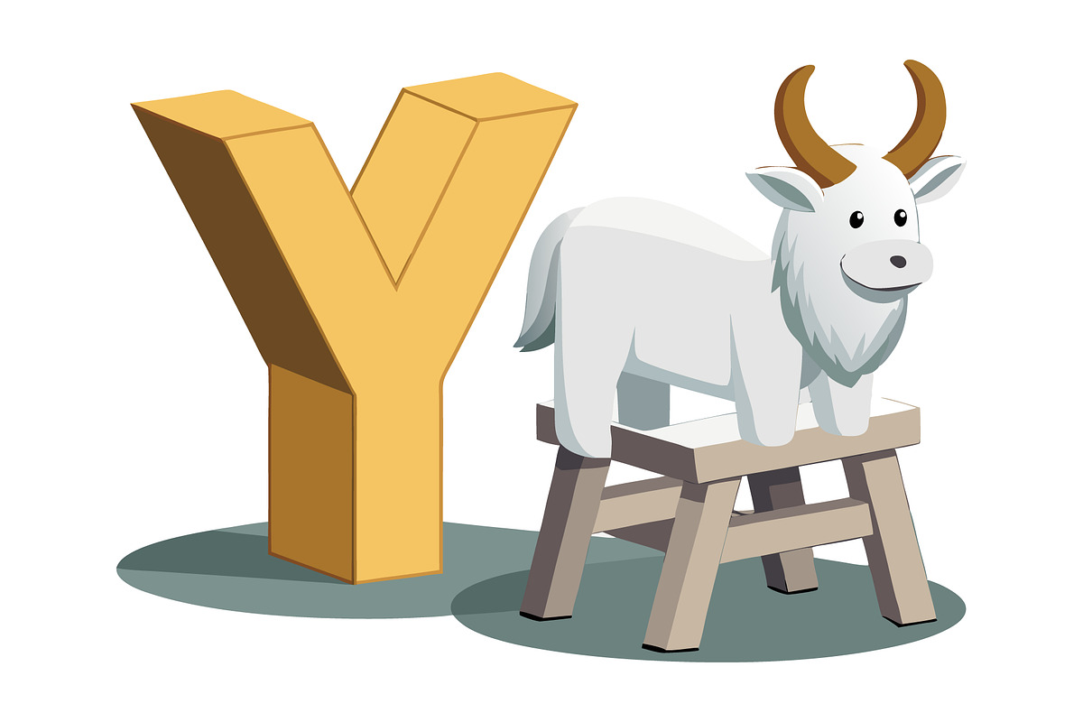 A-Z 3D Alphabet with Cute Character, a Graphic by Creative_View (Photo 9 of 28)
