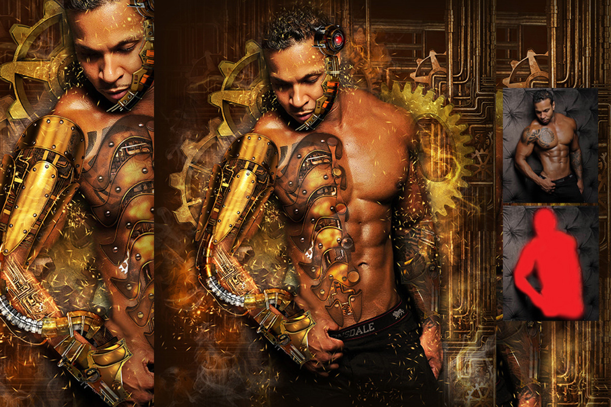 Steampunk Art Kit Photoshop Action, an Action Add-On by GorynArt (Photo 5 of 11)