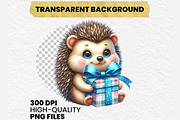 Cute Animal Christmas Clipart Bundle, an Illustration by Dream Creation (Thumbnail 7 of 7)