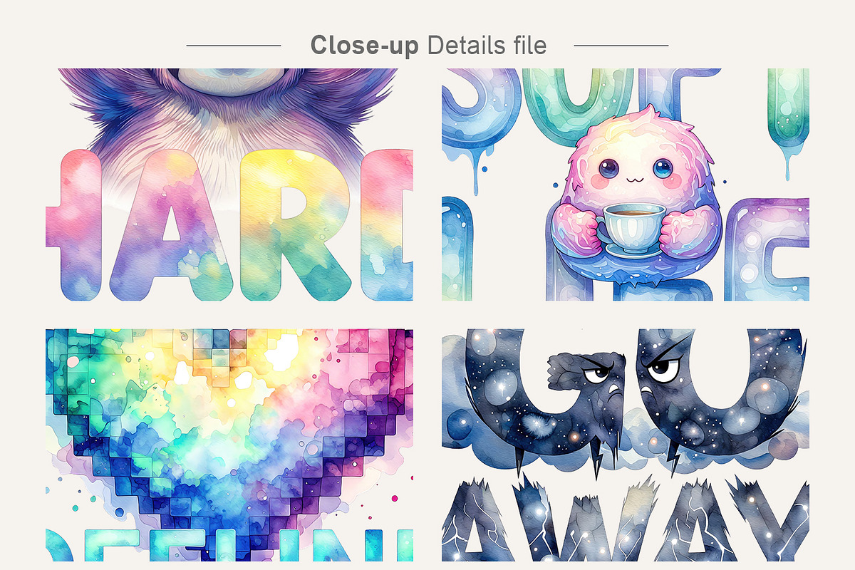 UglyCute Anti-Hustle Sublimation PNG, an Illustration by Artnoy (Photo 4 of 8)