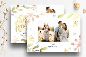 Christmas Card Photoshop Template 09