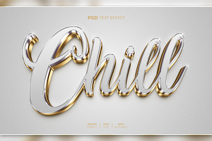 Chill 3D Editable Text Effect