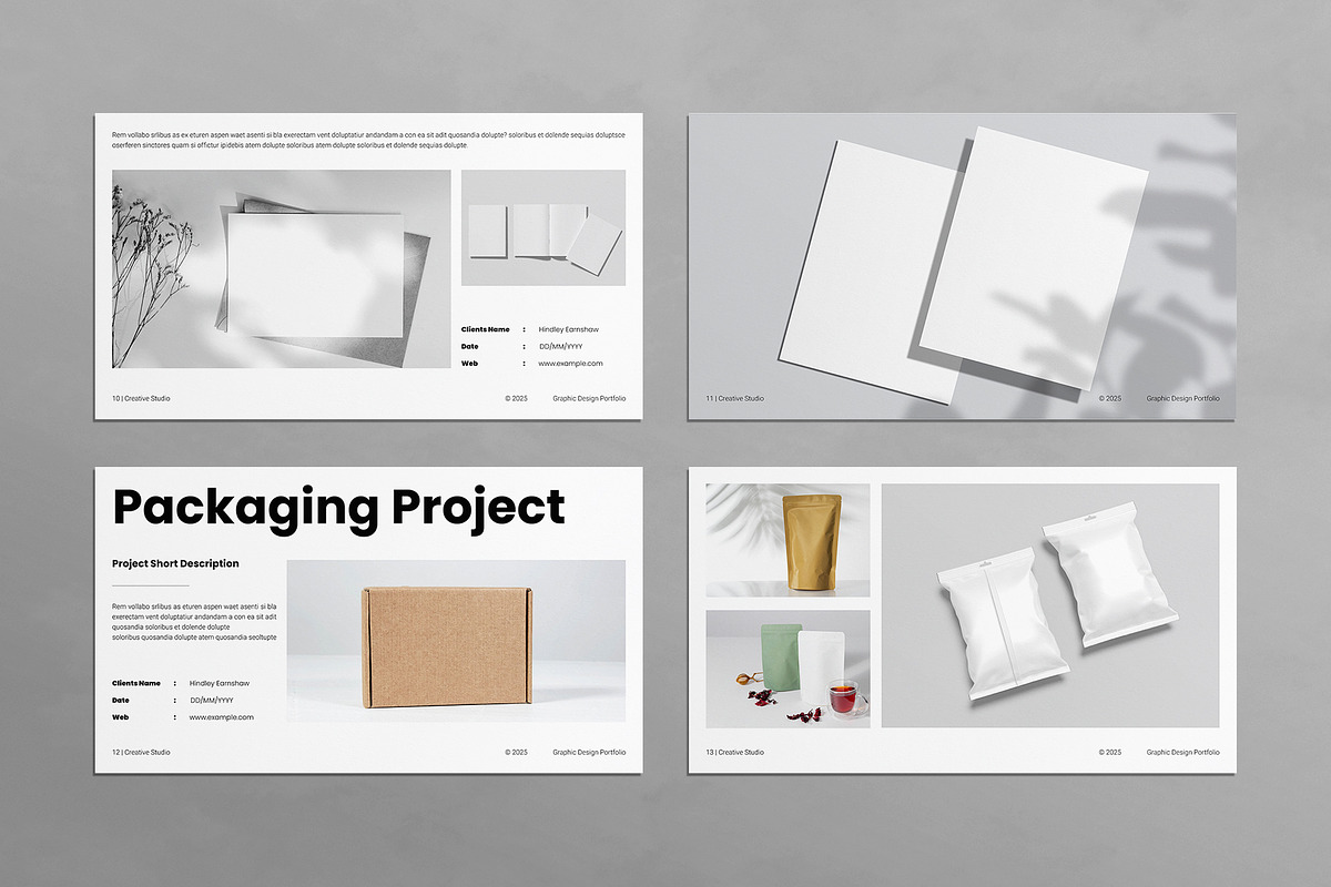 Portfolio Presentation Template, a Presentation Template by E-Type (Photo 4 of 6)