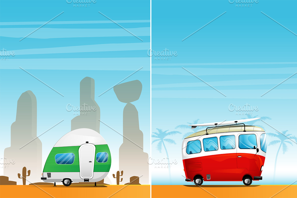 Travel camp, an Illustration by mihail.ridkous (Photo 2 of 3)