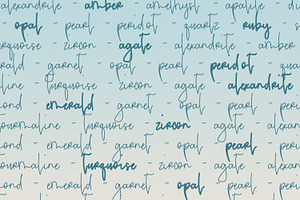 Aquamarine // A Handwritten Font