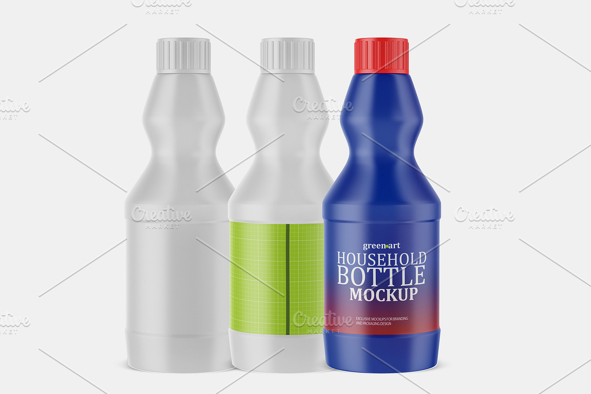 Household Bottle Mockup, a Household Mockup by Green Art (Photo 3 of 5)
