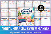 Annual Financial Review Planner, a Stationery Template by Mustafiz (Thumbnail 1 of 3)