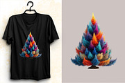 Colorful Christmas Tree Clipart  Bun, an Illustration by SVGArt (Thumbnail 6 of 8)