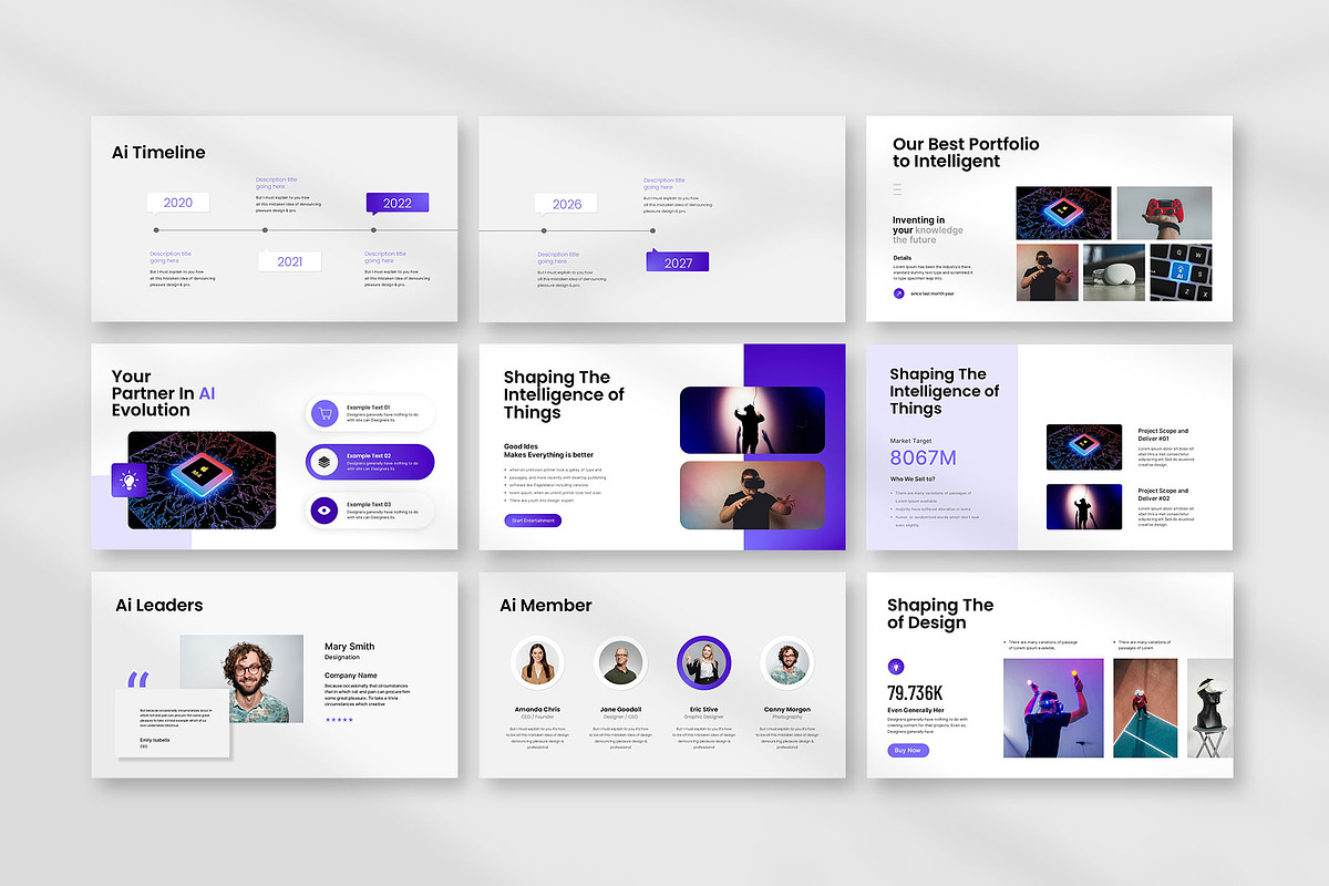 Artificial Intelligence Presentation, a Presentation Template by KreateTribe (Photo 2 of 5)
