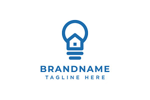 Bulb Home Logo, a Branding & Logo Template by Pray Art Design Studio