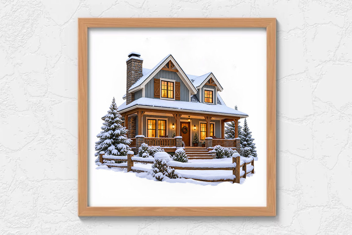 Winter Shop Buildings Clipart Bundle, an Object Graphic by FiveStarCrafting (Photo 3 of 13)