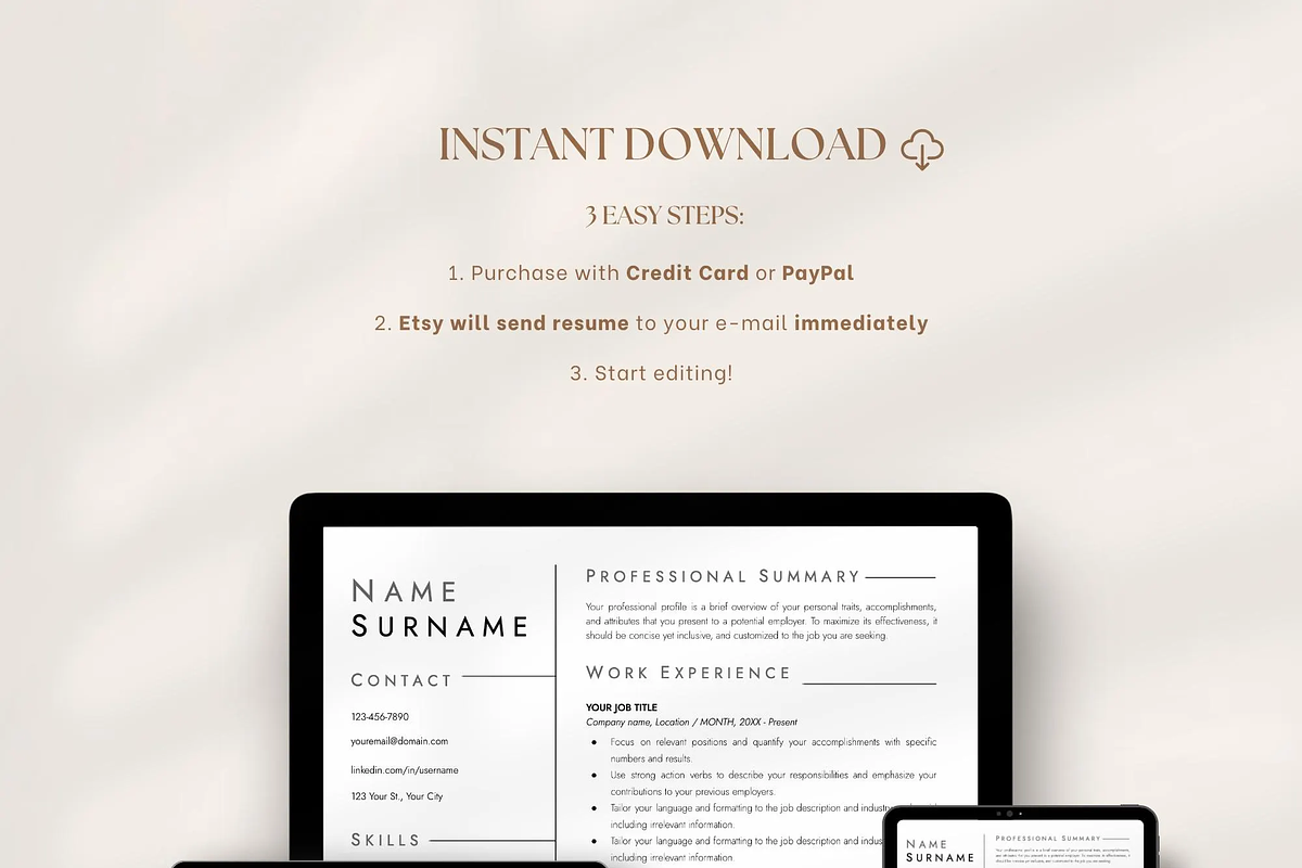 ATS Resume Template Google Docs, a Resume Template by OkiDocs Resume Templates (Photo 3 of 11)