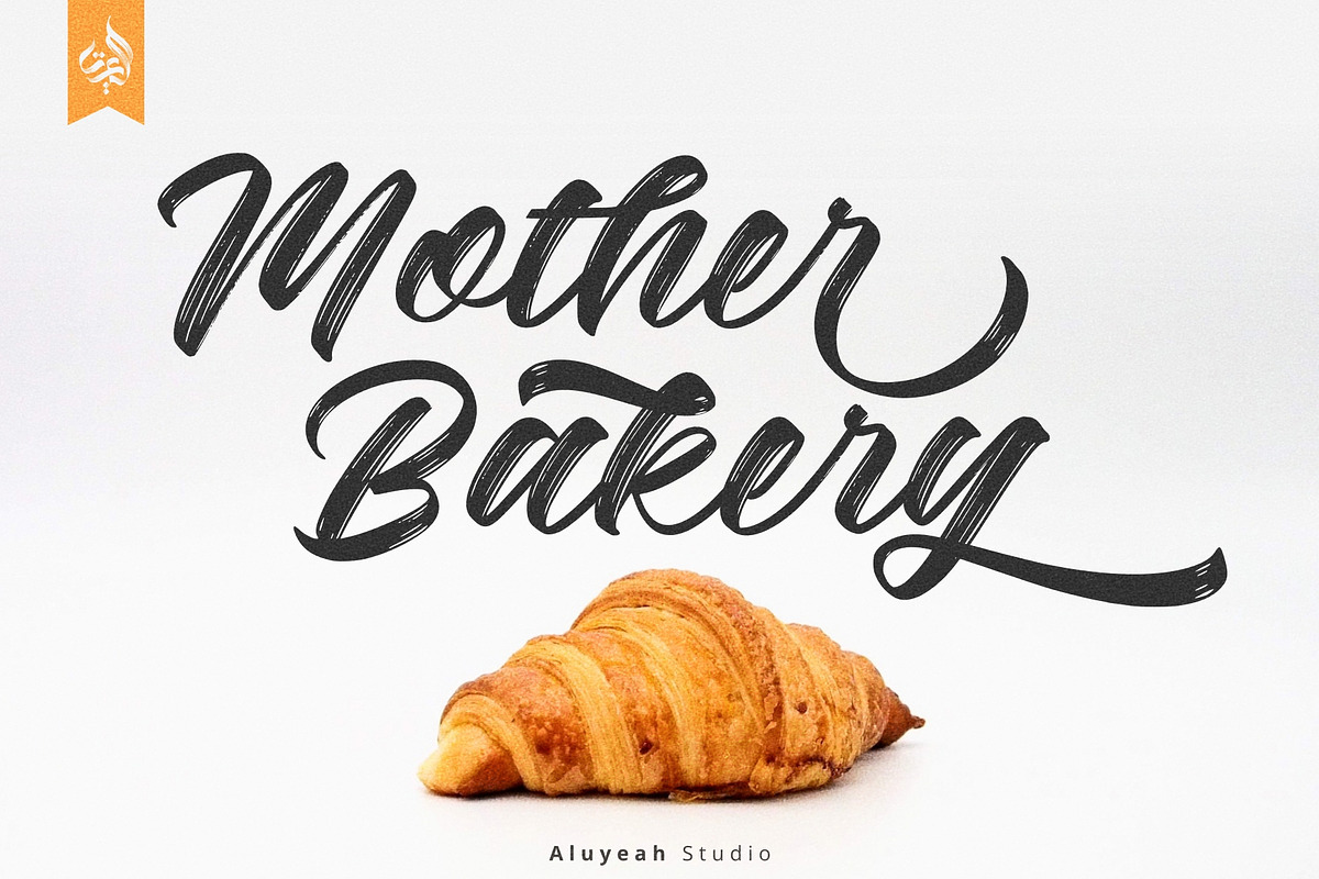 Mother Bakery, a Handwritten Font by Aluyeah Studio (Photo 1 of 13)