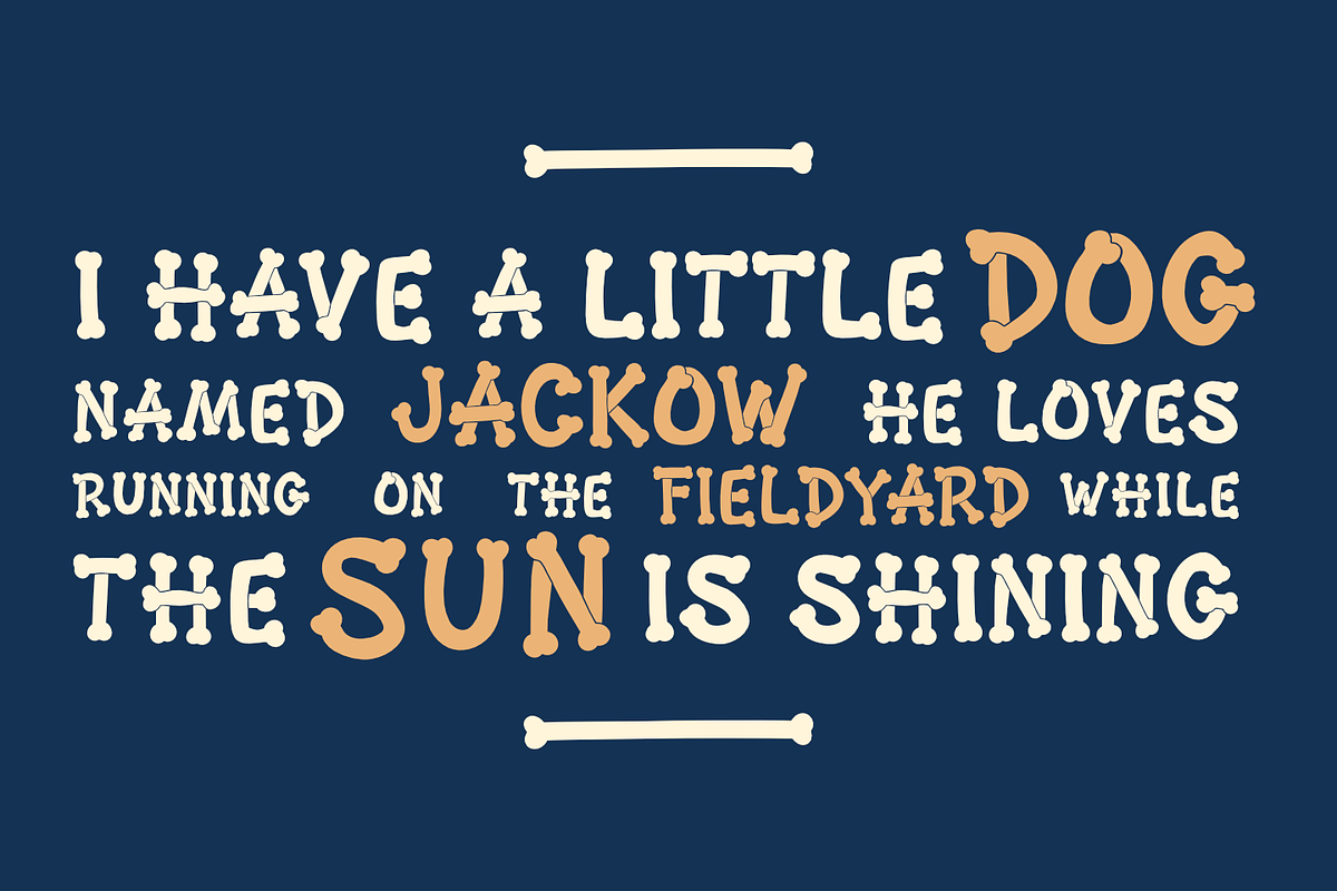 BONEZKUL – Bone Shaped Font, a Font by TypeTasty Font (Photo 3 of 11)