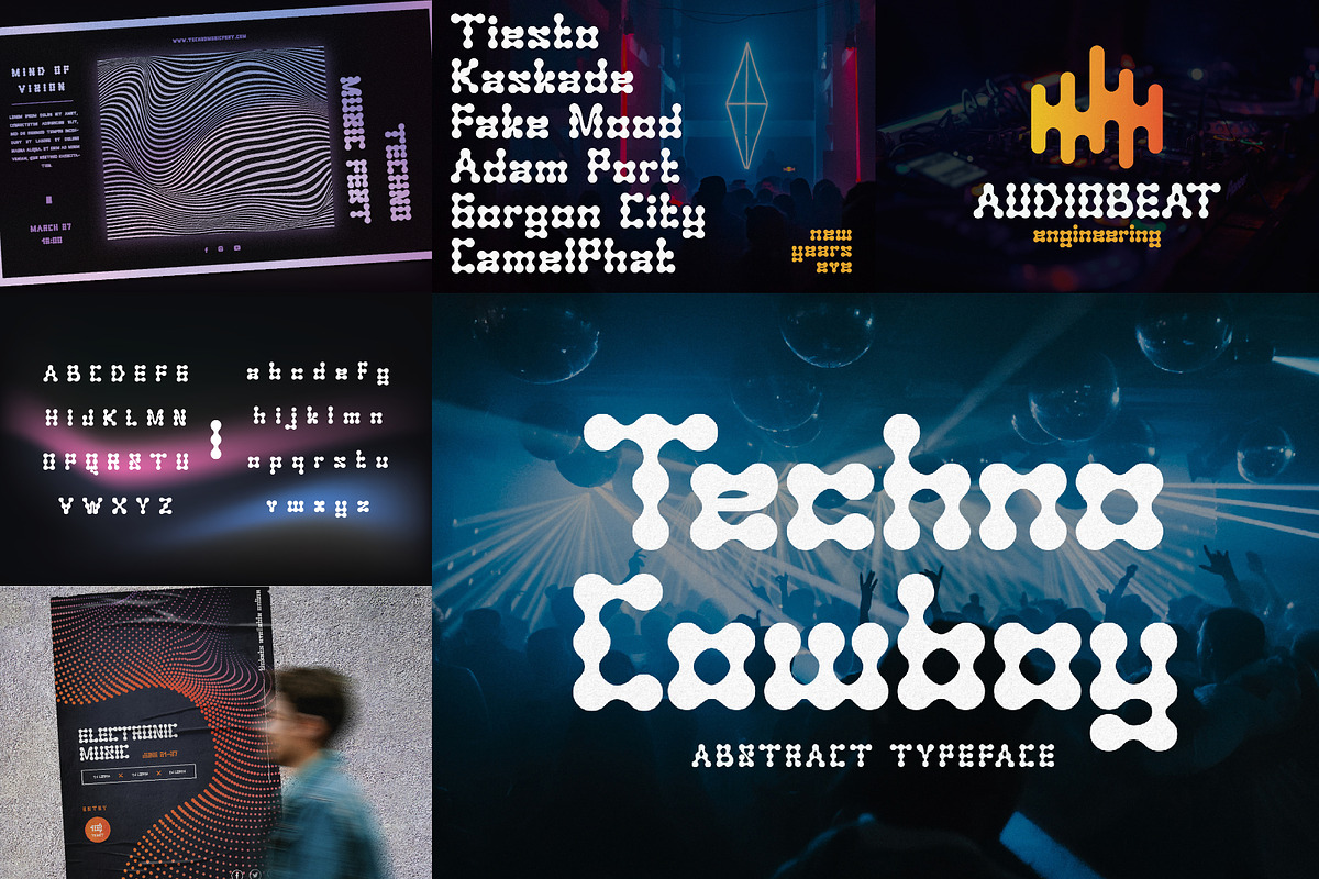 Y2K Font Bundle - 25 Aesthetic Fonts, a Sans Serif Font by HipFonts (Photo 4 of 9)