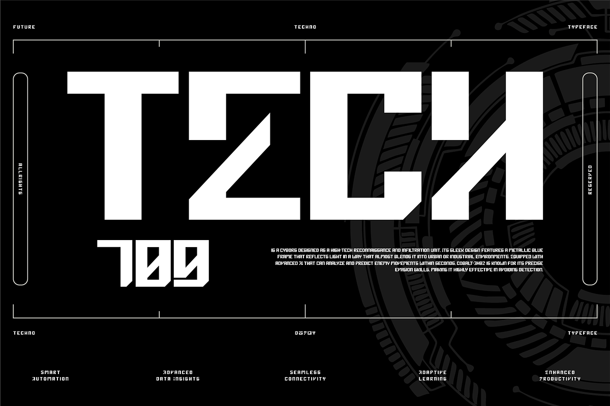 VB Aventor - Futuristic Font, a Sans Serif Font by VALIANTBROTHA (Photo 8 of 10)