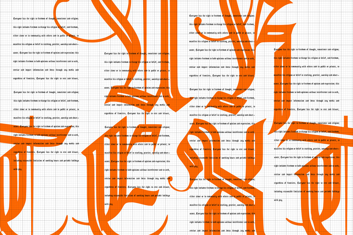 Frakturshape Line, a Blackletter Font by cromatixclassroom (Photo 6 of 9)