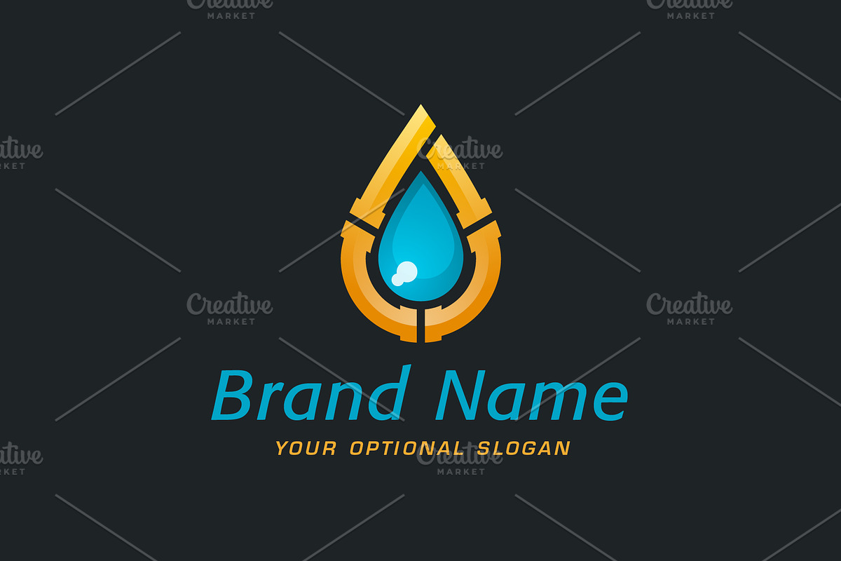 Pipeline Drop Custom Logo, a Branding & Logo Template by ARTE MIGUEL (Photo 2 of 3)