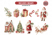 Classic Christmas Watercolor Set, an Illustration by TatiMockup (Thumbnail 3 of 7)