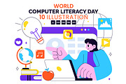 10 World Computer Literacy Day, an Object Illustration by denayunebgt (Thumbnail 1 of 4)
