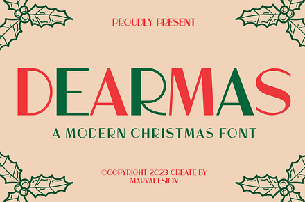Dearmas - A Modern Christmas Font
