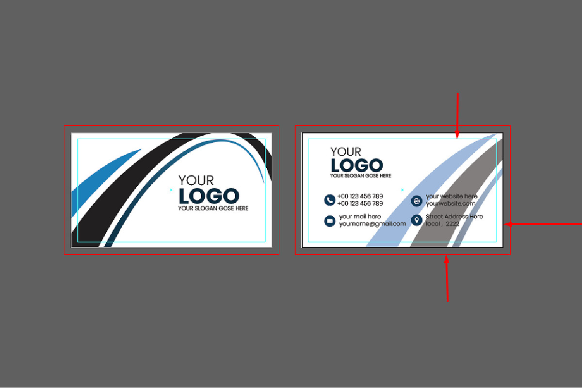 Modern professional business card, a Business Card Template by DESIGNSKIT (Photo 4 of 4)