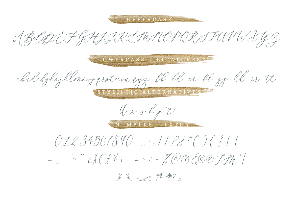 Bluebells Script, a Script Font by Susan Brand Design (Photo 7 of 9)