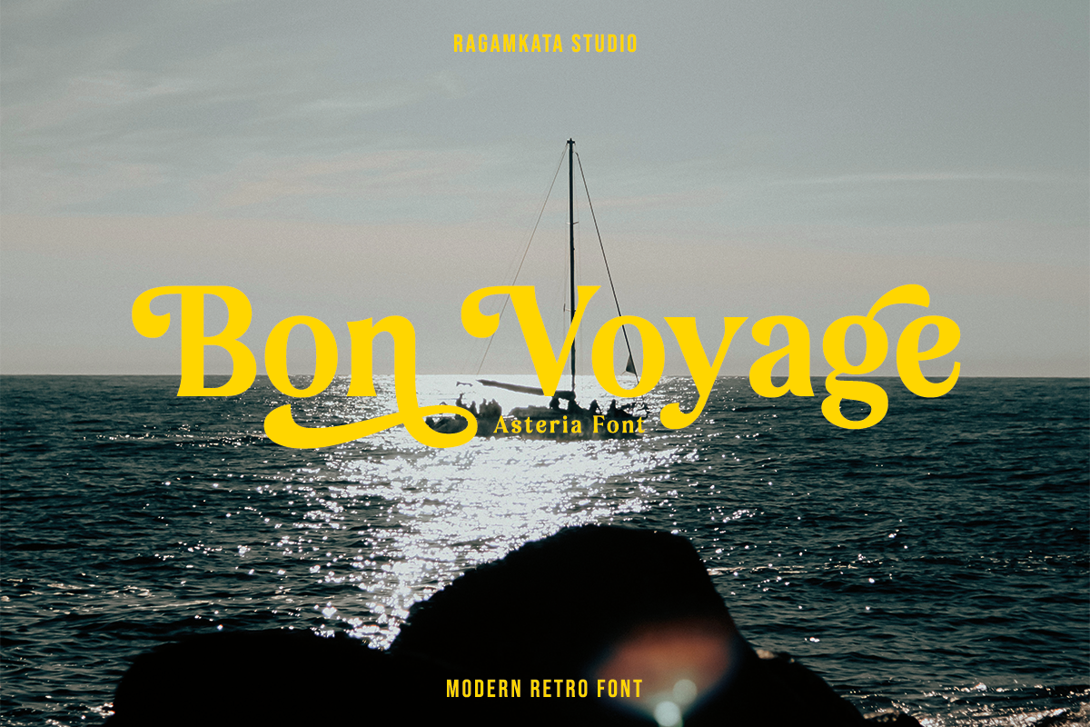 Asteria - Retro Display Font, a Serif Font by RagamKata (Photo 8 of 12)