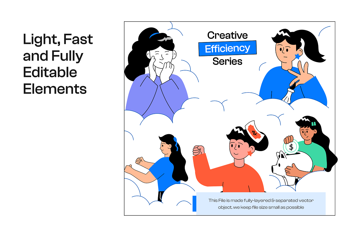 Stock Market Mini Illustrations, a Person Illustration by Prosymbols (Photo 3 of 7)