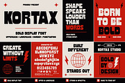 Kortax - Bold Urban Display Typeface, a Sans Serif Font by Pitchlook.Studio (Thumbnail 3 of 3)