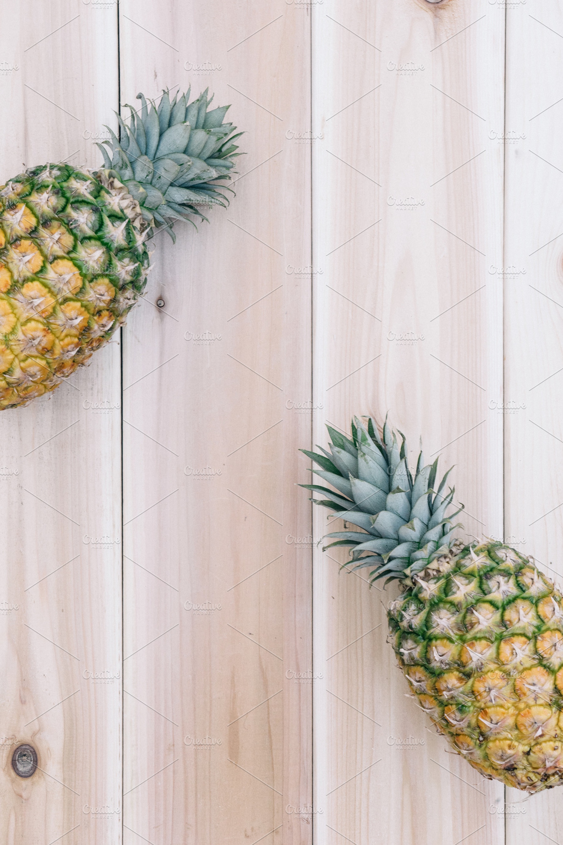 Pineapple and Wood Background 7, a Food & Drink Photo by Pineapple Shop