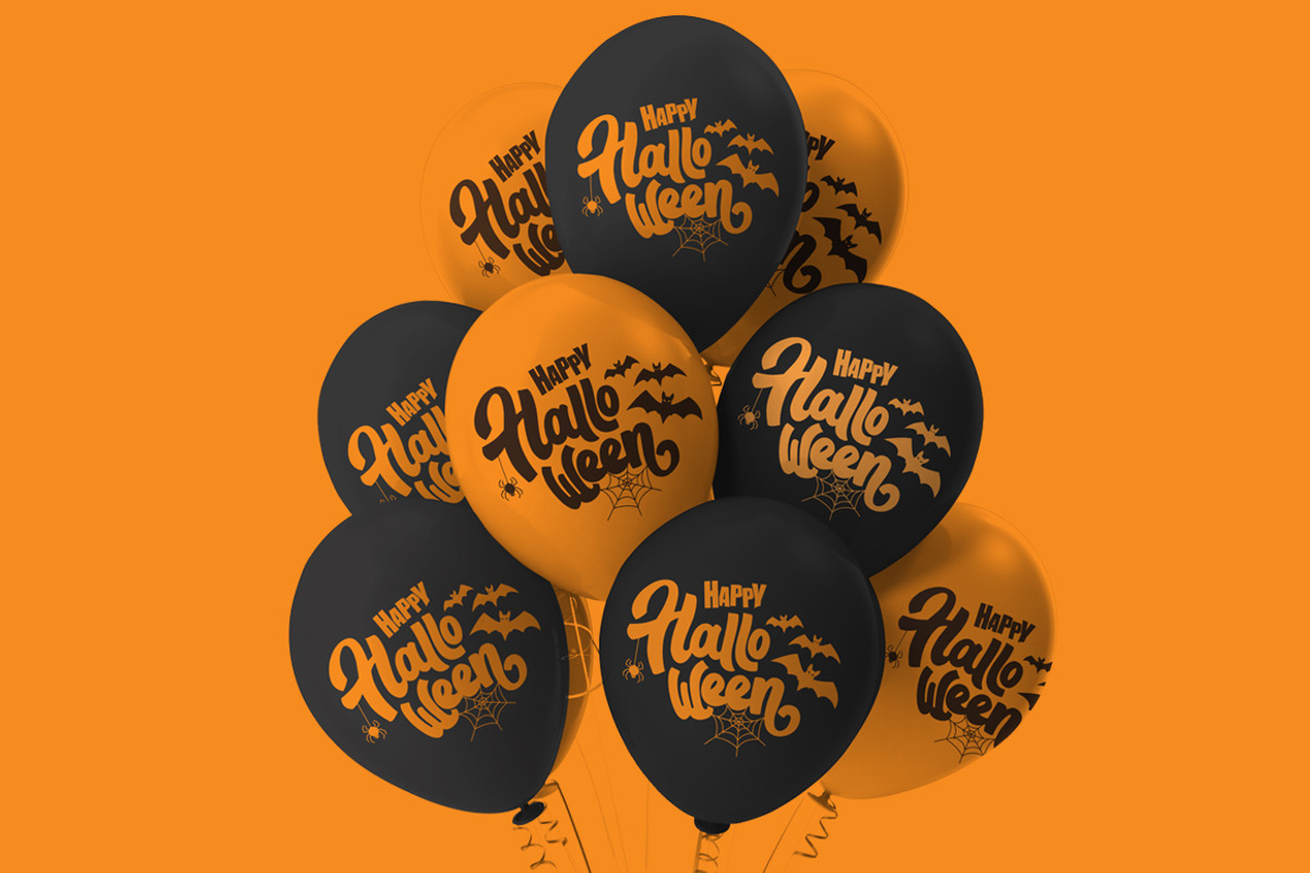 Happy Halloween logotype, a Poster Template by Anna's Lettering (Photo 4 of 4)