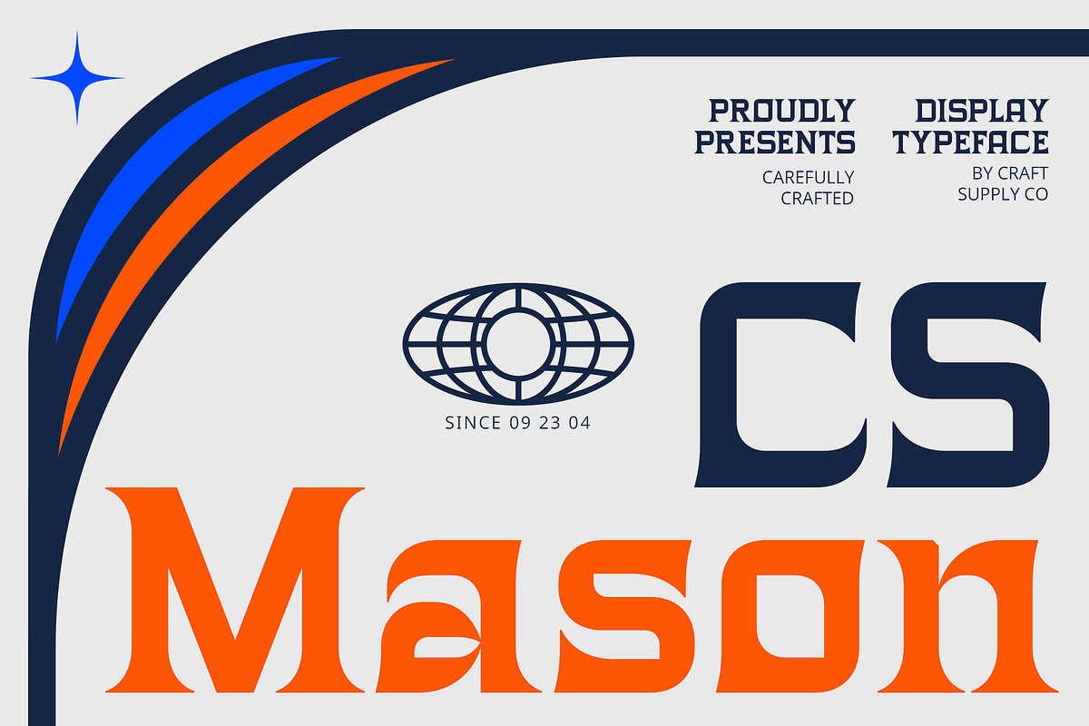 CS Mason – Contemporary Font, a Serif Font by Craft Supply Co. (Photo 1 of 8)