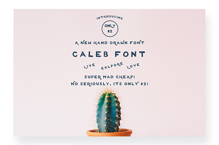Caleb ~ A Hand Drawn Font