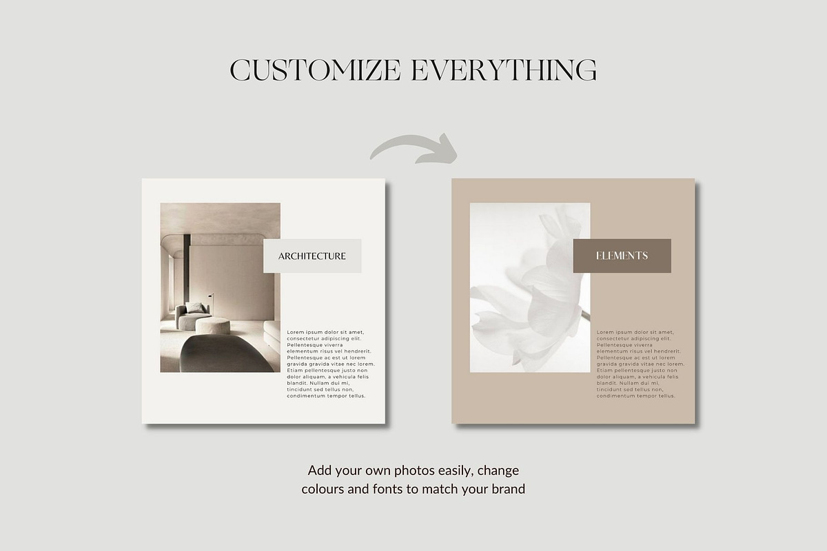 Minimalist Instagram templates Canva, a Social Media Template by Studio Suvelle (Photo 6 of 8)