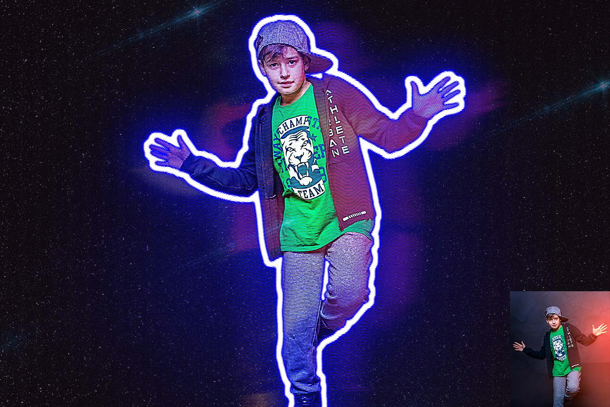 Neon Glow FX Photoshop Action, an Action Add-On by Studio Retouch (Photo 11 of 13)
