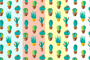Cactus digital paper watercolor, a Pattern Graphic by AnastasiaWatercolor (Thumbnail 3 of 6)
