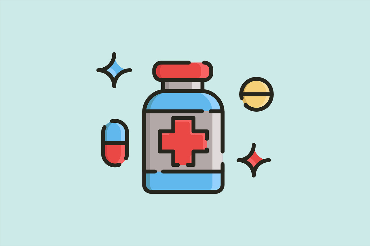 cross bottle pill, a Solid Icon by REIKYDEWANSASONGKO (Photo 2 of 3)