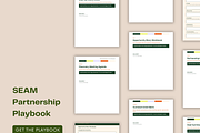 SEAM Partnership Playbook, a Stationery Template by SEAM Agency (Thumbnail 1 of 2)