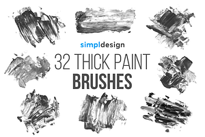 Stamp Thick Paint Brushes