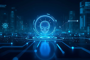 Futuristic Artificial Intelligence I, a Photo by LOGOCREATIVE