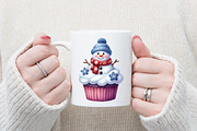 Christmas Cupcake Sublimation Clipar, a Graphic by designcity5 (Thumbnail 5 of 5)