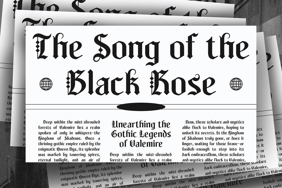 CS Crackle – Blackletter Font, a Blackletter Font by Craft Supply Co. (Photo 5 of 8)