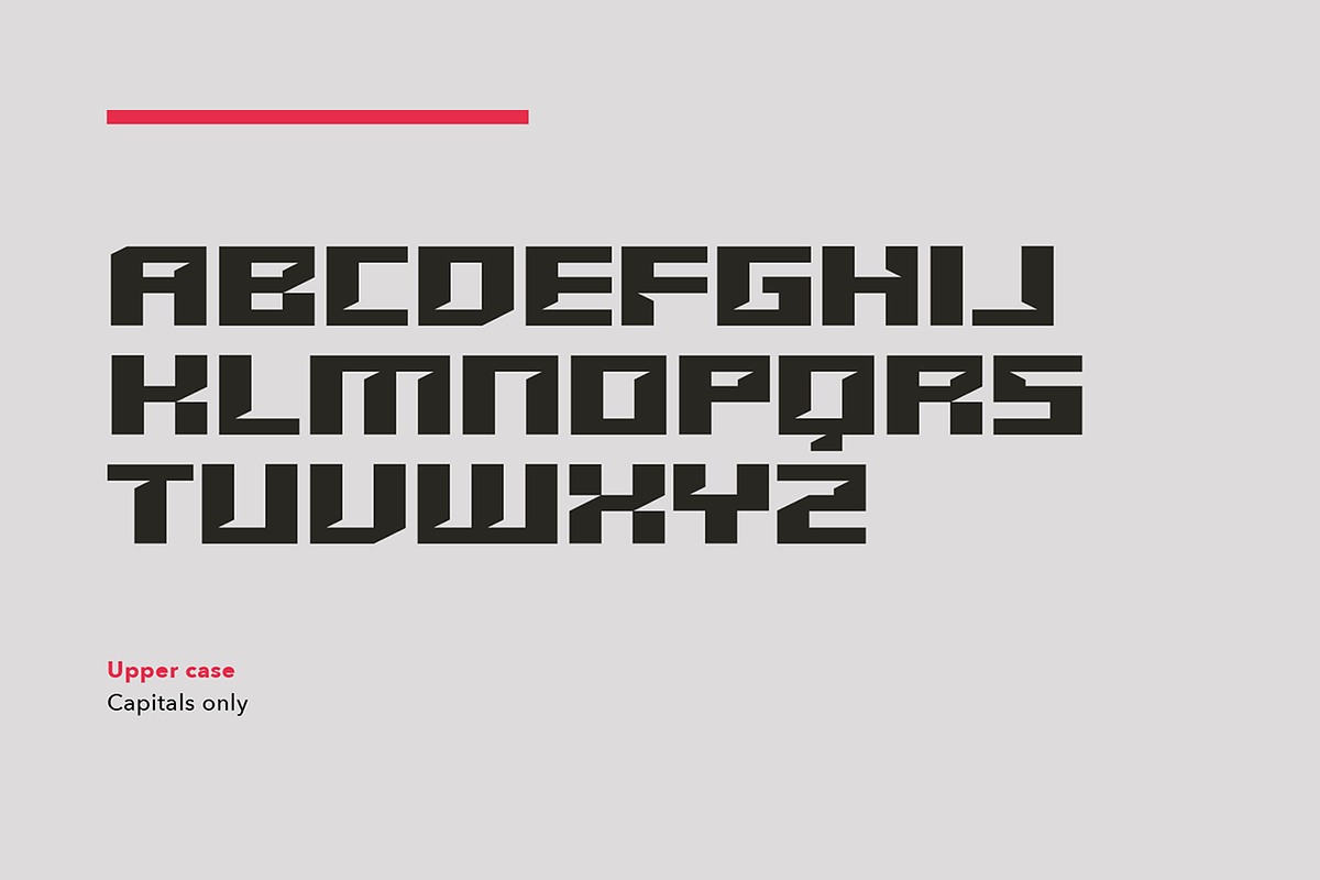 Mecha - block font, a Font by SelfBuild Type (Photo 5 of 13)