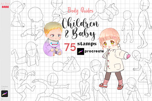 Procreate Children Baby Body Guides