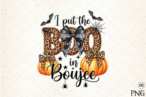 I Put The Boo in Boujee Halloween PN, an Illustration by DreamArtGraphic