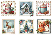 Christmas Holiday Postage Stamp, an Illustration by Designking (Thumbnail 4 of 5)