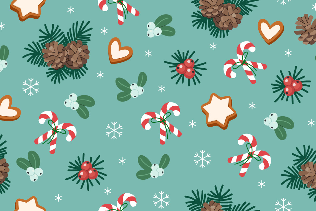 Christmas Seamless Pattern Set, a Background Graphic by Barsuk's Shop (Photo 9 of 12)